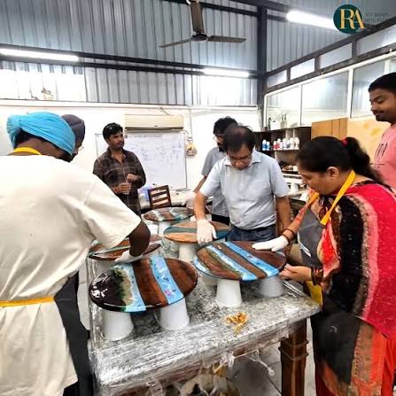 MT Resin Arts mentor and students